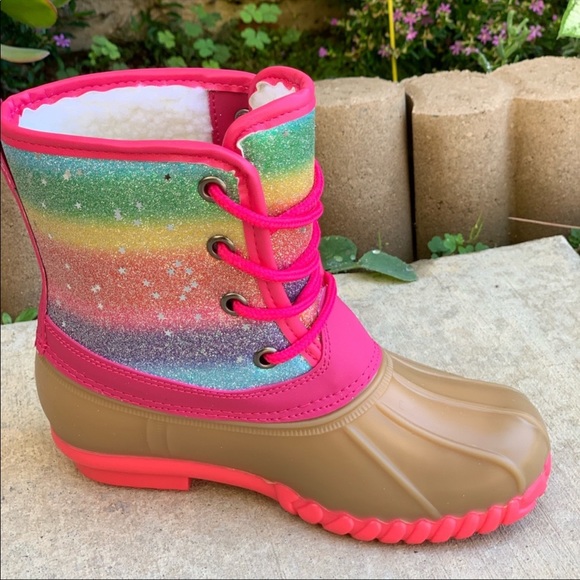 ShopFor_Fun Boutique Shoes New Girls Rainbow Duck Boots Poshmark